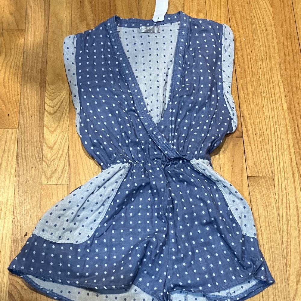 Blue Polka Dot Jumpsuit